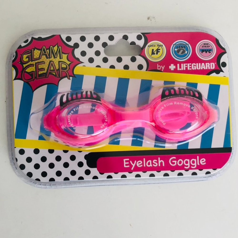 Glam Gear Pink Eyelash Goggle by Lifeguard NWT